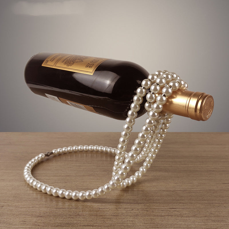 Pearl Necklace Wine Rack Suspended Wine Rack Creative Home Desktop Decoration